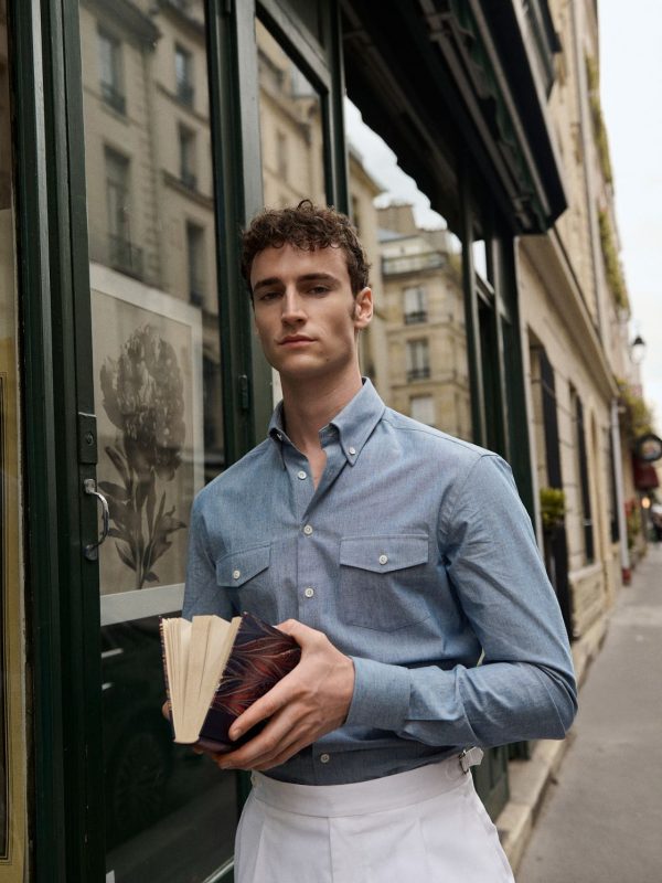 Chemise En Jean Sur Mesure Les Nouveaux Ateliers