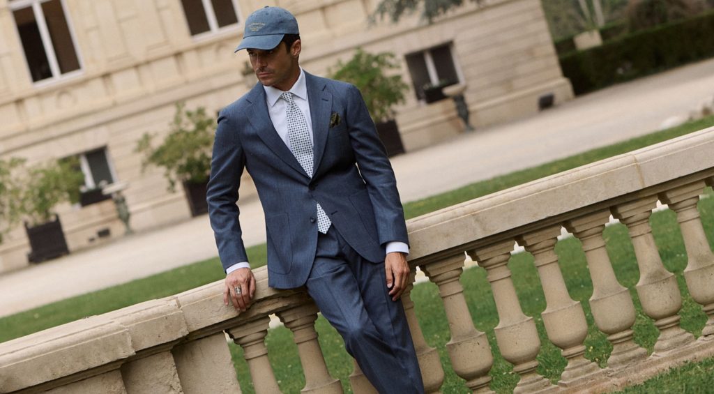 Costume Sur Mesure Deux Pieces Bleu Jean