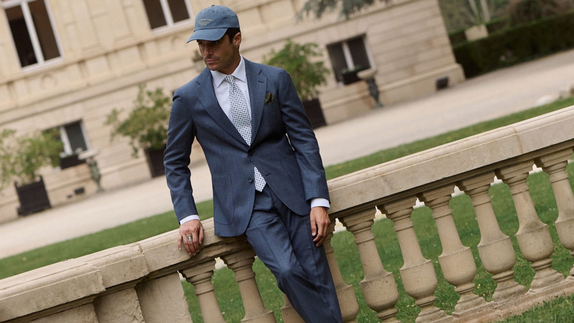 Costume Sur Mesure Deux Pieces Bleu Jean